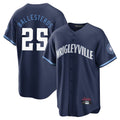 Lashops C.Cubs #25 Mois¨¦s Ballesteros Player Navy City Connect Home Game Stitched Jerseys