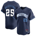 Lashops C.Cubs #25 Mois¨¦s Ballesteros Player Navy City Connect Limited Home Stitched Jerseys