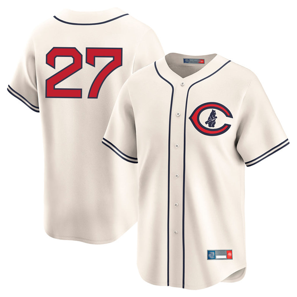 Lashops C.Cubs #27 Seiya Suzuki Player Cream Field of Dreams Limited Home Game Stitched Jerseys