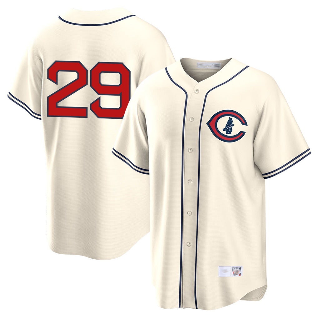 Lashops C.Cubs #29 Michael Busch Player Cream Field of Dreams Home Game Stitched Jerseys