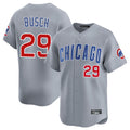 Lashops C.Cubs #29 Michael Busch Player Gray Road Limited Home Stitched Jerseys