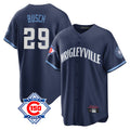 Lashops C.Cubs #29 Michael Busch Player Navy 150th Anniversary City Connect Home Game Stitched Jerseys