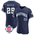 Lashops C.Cubs #29 Michael Busch Player Navy City Connect 150th Anniversary Limited Elite Home Stitched Jerseys