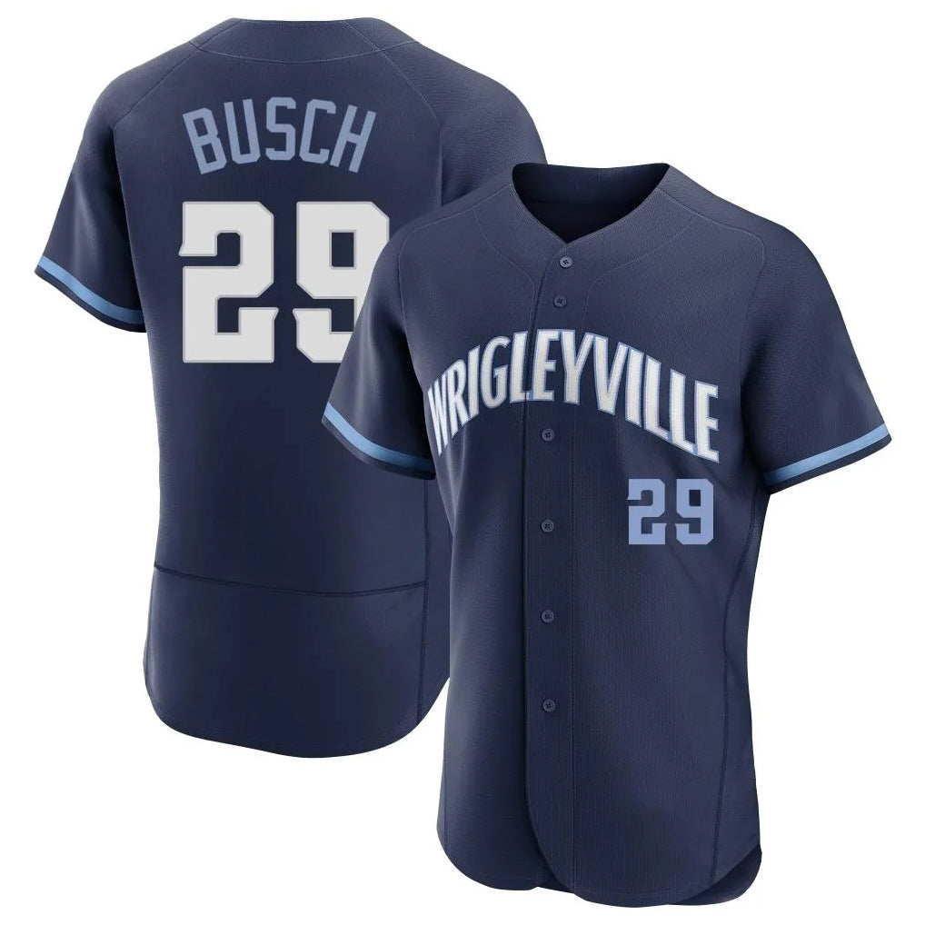 Lashops C.Cubs #29 Michael Busch Player Navy City Connect Limited Elite Home Stitched Jerseys