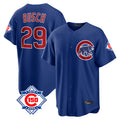 Lashops C.Cubs #29 Michael Busch Player Royal 150th Anniversary Home Game Stitched Jerseys