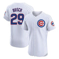 Lashops C.Cubs #29 Michael Busch Player White Limited Elite Home Game Stitched Jerseys