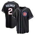 Lashops C.Cubs #2 Nico Hoerner Player Black Fashion Out Game Stitched Jerseys