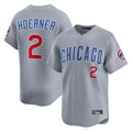 Lashops C.Cubs #2 Nico Hoerner Player Gray Road Limited Home Stitched Jerseys