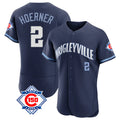 Lashops C.Cubs #2 Nico Hoerner Player Navy City Connect 150th Anniversary Limited Elite Home Stitched Jerseys
