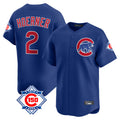 Lashops C.Cubs #2 Nico Hoerner Player Royal 150th Anniversary Limited Home Stitched Jerseys
