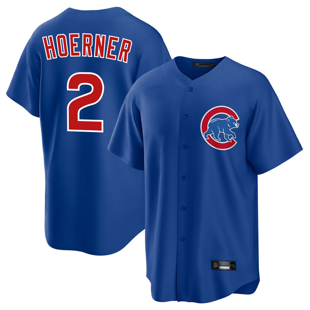 Lashops C.Cubs #2 Nico Hoerner Player Royal Home Game Stitched Jerseys