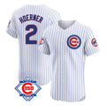 Lashops C.Cubs #2 Nico Hoerner Player White 150th Anniversary Limited Elite Home Game Stitched Jerseys