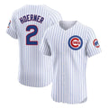 Lashops C.Cubs #2 Nico Hoerner Player White Limited Elite Home Game Stitched Jerseys