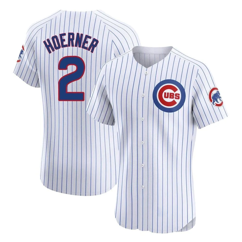 Lashops C.Cubs #2 Nico Hoerner Player White Limited Elite Home Game Stitched Jerseys