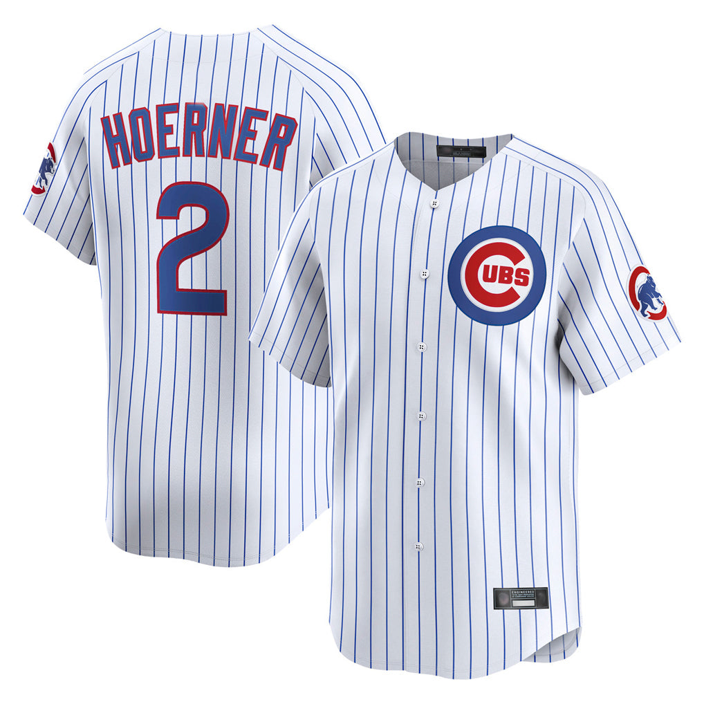 Lashops C.Cubs #2 Nico Hoerner Player White Limited Home Game Stitched Jerseys