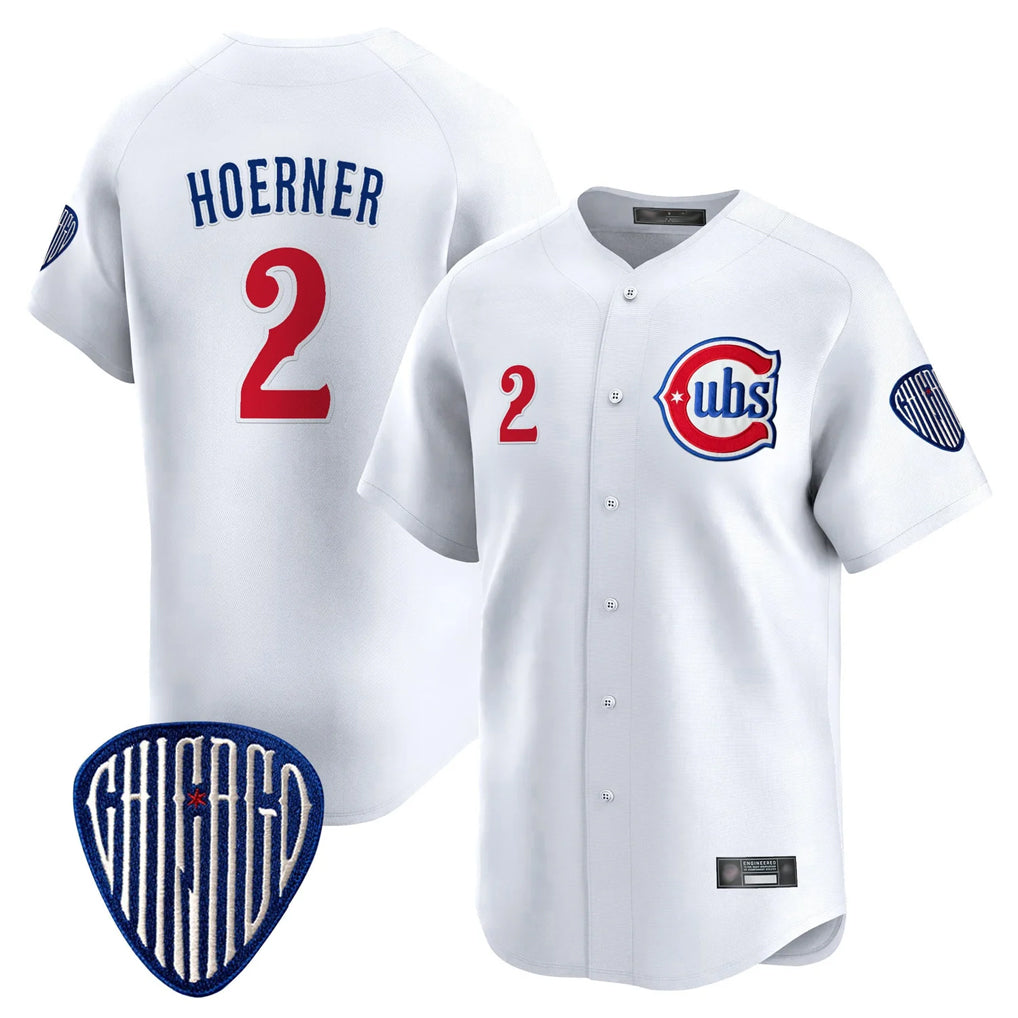 Lashops C.Cubs #2 Nico Hoerner Player White Vapor Premier Limited Home Stitched Jerseys