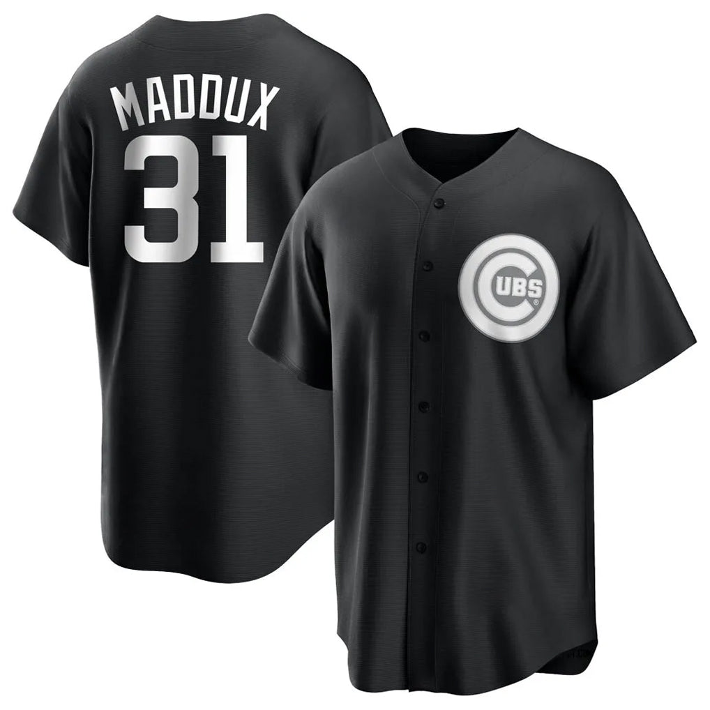 Lashops C.Cubs #31 Greg Maddux Player Black Game Stitched Jerseys