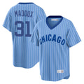 Lashops C.Cubs #31 Greg Maddux Player Blue T-shirt Cooperstown Collection Limited Stitched Jerseys
