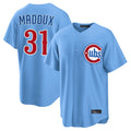 Lashops C.Cubs #31 Greg Maddux Player Light Blue Home Game Stitched Jerseys