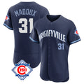 Lashops C.Cubs #31 Greg Maddux Player Navy City Connect 150th Anniversary Limited Elite Home Stitched Jerseys