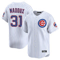 Lashops C.Cubs #31 Greg Maddux Player White Limited Home Game Stitched Jerseys