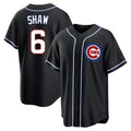 Lashops C.Cubs #6 Matt Shaw Player Black Fashion Out Game Stitched Jerseys