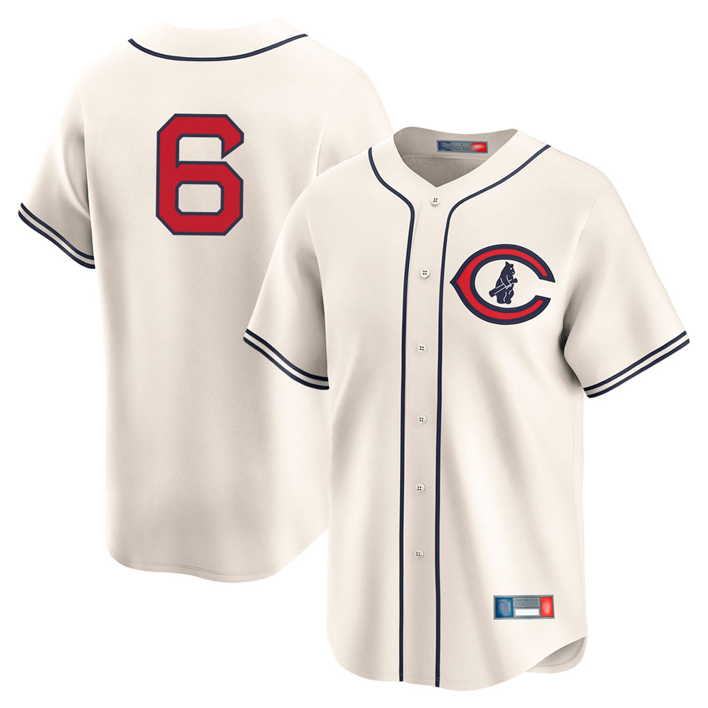 Lashops C.Cubs #6 Matt Shaw Player Cream Field of Dreams Limited Home Game Stitched Jerseys