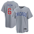Lashops C.Cubs #6 Matt Shaw Player Gray Home Game Stitched Jerseys