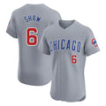 Lashops C.Cubs #6 Matt Shaw Player Gray Road Limited Elite Home Stitched Jerseys