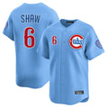 Lashops C.Cubs #6 Matt Shaw Player Light Blue Limited Home Stitched Jerseys