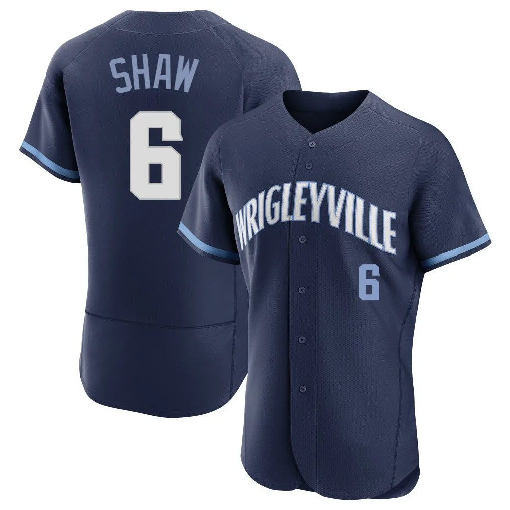 Lashops C.Cubs #6 Matt Shaw Player Navy City Connect Limited Elite Home Stitched Jerseys