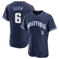 Lashops C.Cubs #6 Matt Shaw Player Navy City Connect Limited Elite Home Stitched Jerseys