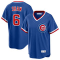 Lashops C.Cubs #6 Matt Shaw Player Royal T-shirt Cooperstown Collection Limited Stitched Jerseys