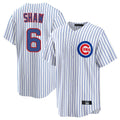 Lashops C.Cubs #6 Matt Shaw Player White Game Home Stitched Jerseys