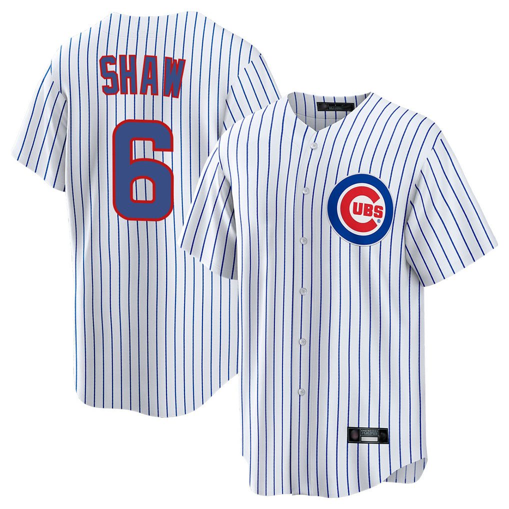 Lashops C.Cubs #6 Matt Shaw Player White Game Home Stitched Jerseys