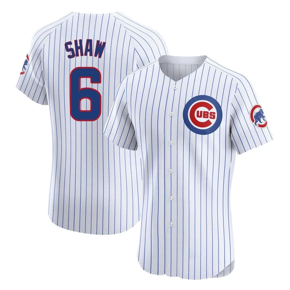 Lashops C.Cubs #6 Matt Shaw Player White Limited Elite Home Game Stitched Jerseys