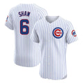 Lashops C.Cubs #6 Matt Shaw Player White Limited Elite Home Game Stitched Jerseys