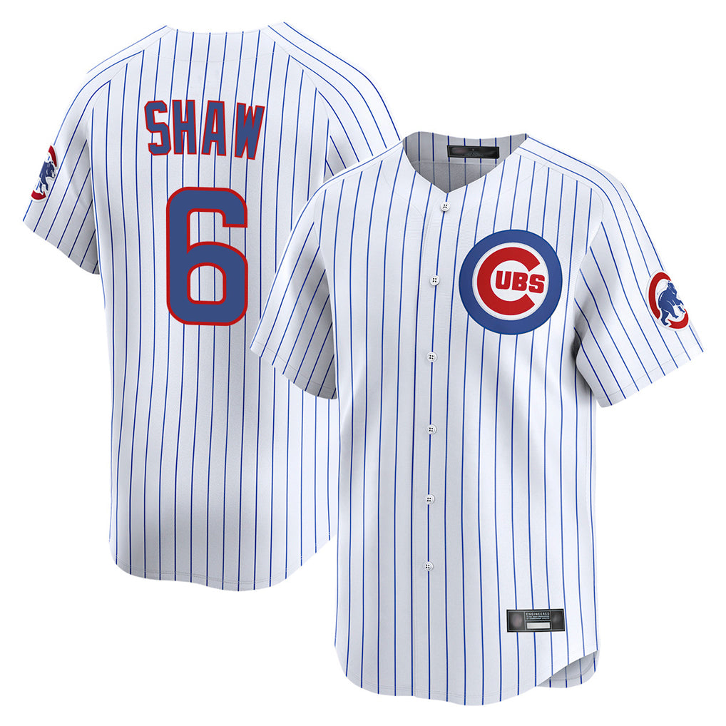 Lashops C.Cubs #6 Matt Shaw Player White Limited Home Game Stitched Jerseys
