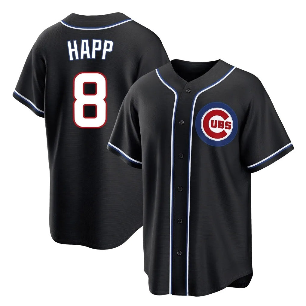 Lashops C.Cubs #8 Ian Happ Player Black Fashion Out Game Stitched Jerseys