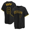 Lashops C.Cubs #8 Ian Happ Player Black Snake Skin City Game Stitched Jerseys