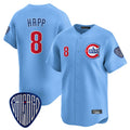 Lashops C.Cubs #8 Ian Happ Player Blue Vapor Premier Limited Home Stitched Jerseys