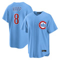 Lashops C.Cubs #8 Ian Happ Player Light Blue Home Game Stitched Jerseys