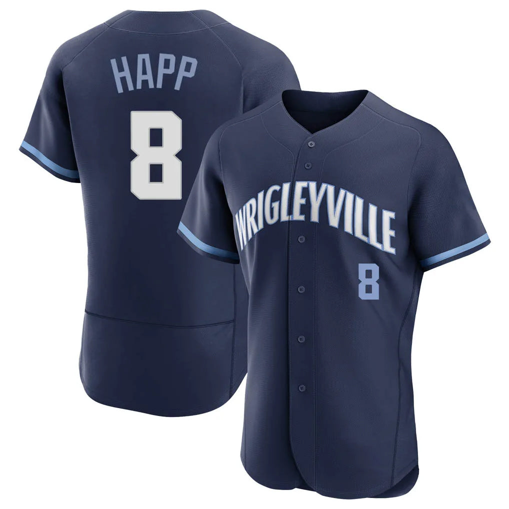 Lashops C.Cubs #8 Ian Happ Player Navy City Connect Limited Elite Home Stitched Jerseys