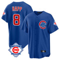 Lashops C.Cubs #8 Ian Happ Player Royal 150th Anniversary Home Game Stitched Jerseys