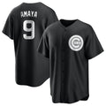 Lashops C.Cubs #9 Miguel Amaya Player Black Game Stitched Jerseys