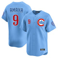 Lashops C.Cubs #9 Miguel Amaya Player Light Blue Limited Home Stitched Jerseys
