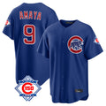 Lashops C.Cubs #9 Miguel Amaya Player Royal 150th Anniversary Home Game Stitched Jerseys
