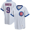 Lashops C.Cubs #9 Miguel Amaya Player White T-shirt Cooperstown Collection Limited Stitched Jerseys