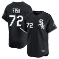 Lashops C.White Sox #72 Carlton Fisk Player Black Limited Home Stitched Jerseys
