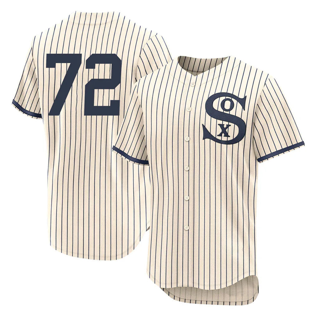 Lashops C.White Sox #72 Carlton Fisk Player Cream Field of Dreams Limited Elite Home Stitched Jerseys